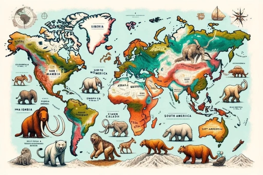 Where Have Animal Remains From the Ice Age Been Found?